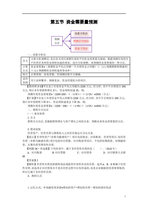 资金需要量预测习题【精选文档】