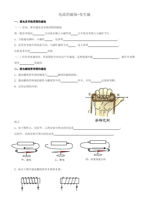 电生磁 复习(精选)