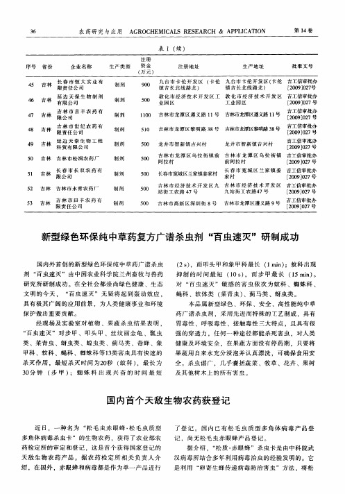 国内首个天敌生物农药获登记