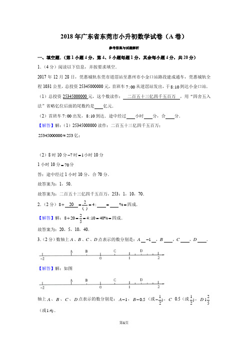 初一新生分班考试试题样题答案