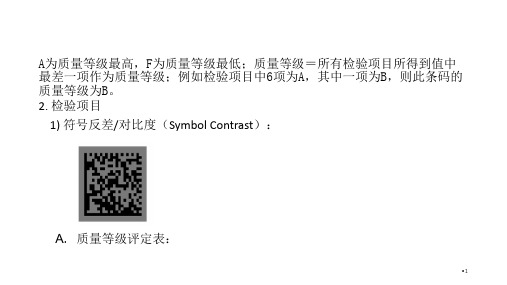 DataMatrix码等级报告