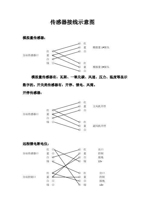 传感器接线示意图