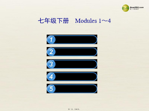 中考英语 七下 Modules 14复习课件 外研版