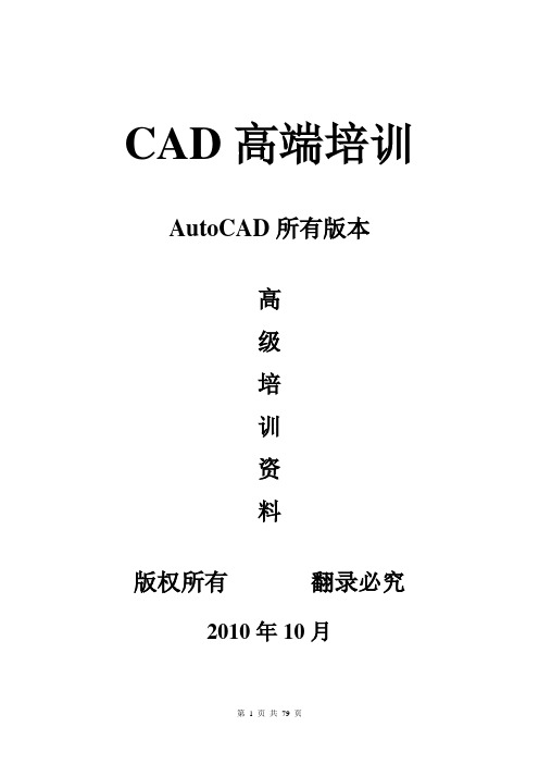 ZYautocad高端培训资料.doc