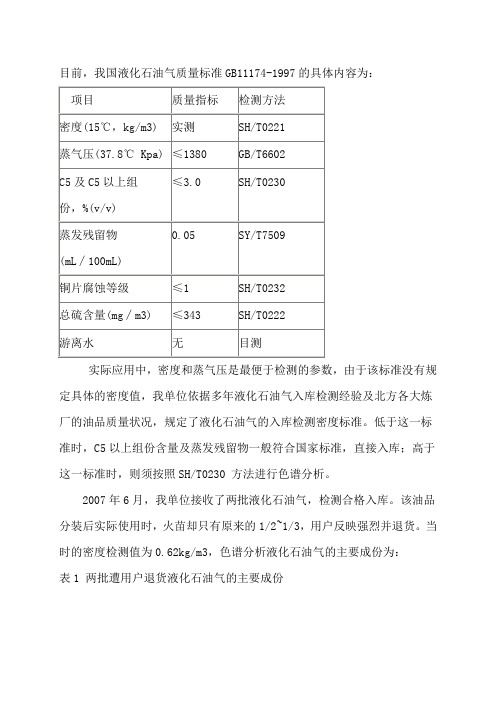 《石油标准》石油液化气标准