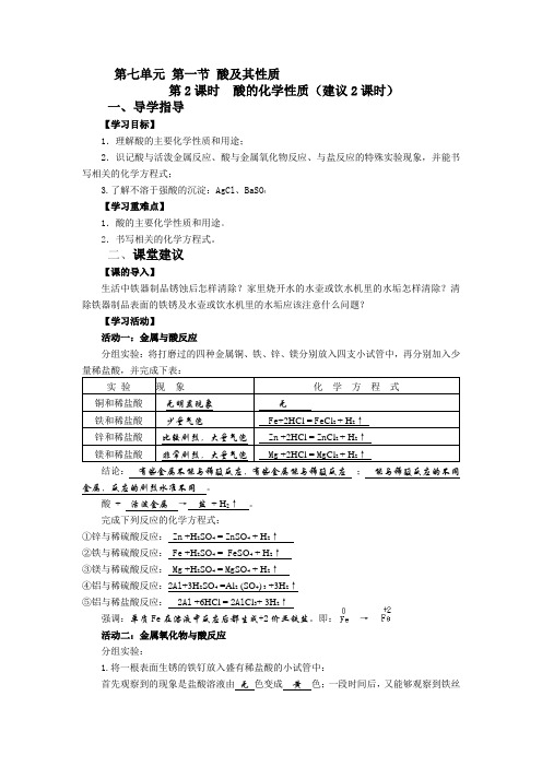 鲁教新课标九年级下册初中化学《第七单元 常见的酸和碱 第一节 酸及其性质》_41