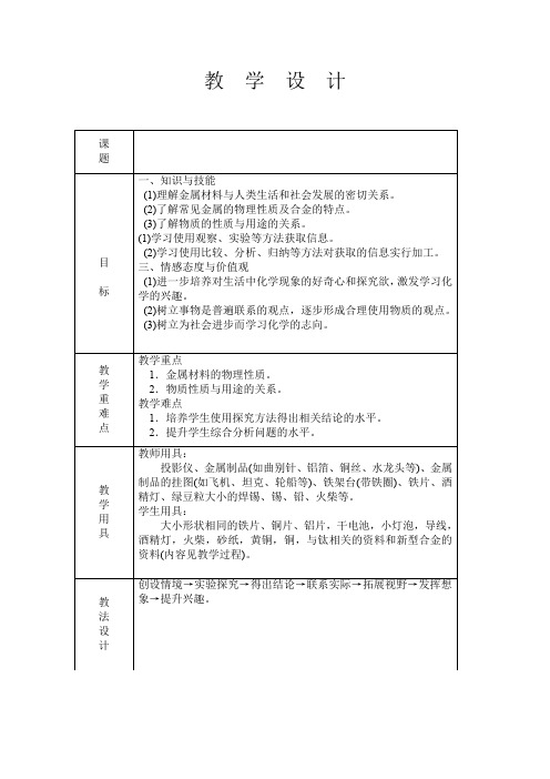 鲁教版九年级下册初中化学《第九单元 金属 第一节 常见的金属材料》_15