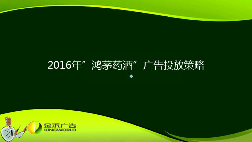 2020鸿茅药酒广告投放方案