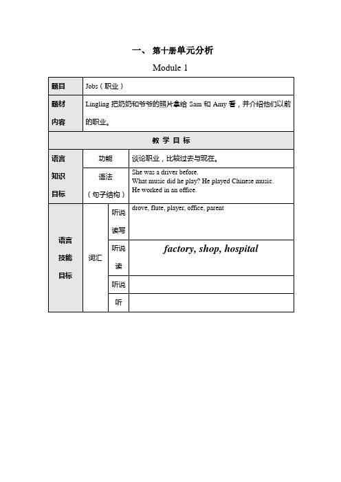 第10册教材分析(NSE)