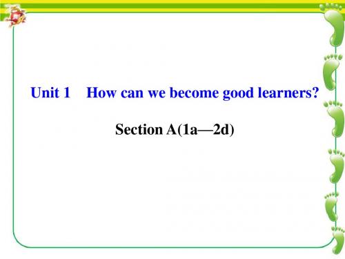 九年级上英语(人教版)课件Unit 1 How can we become good learners第一课时