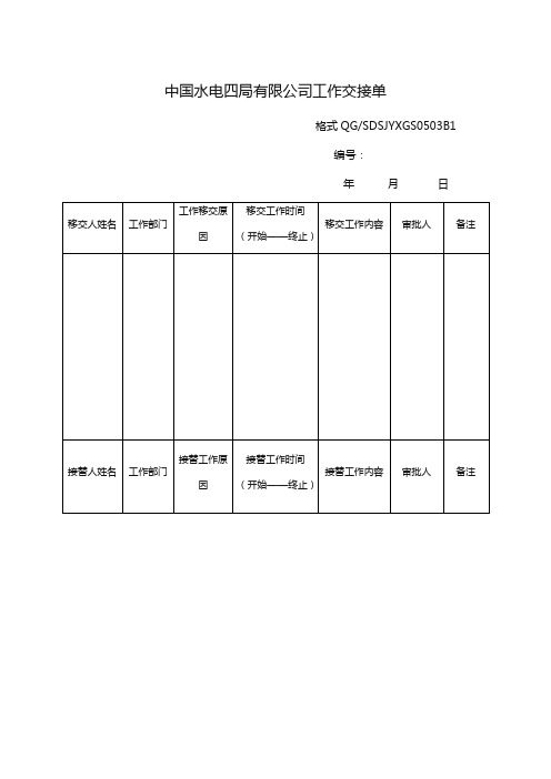 (企业管理表格)公司版质量体系电子表格