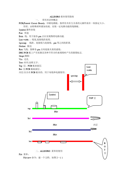 ALLEGRO基本使用指南【范本模板】