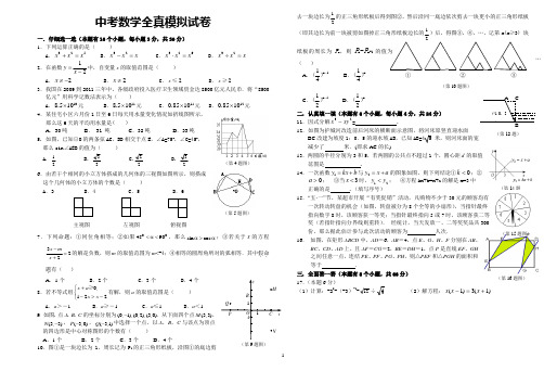 2014中考数学模拟试题(新考点必考题型) (66)