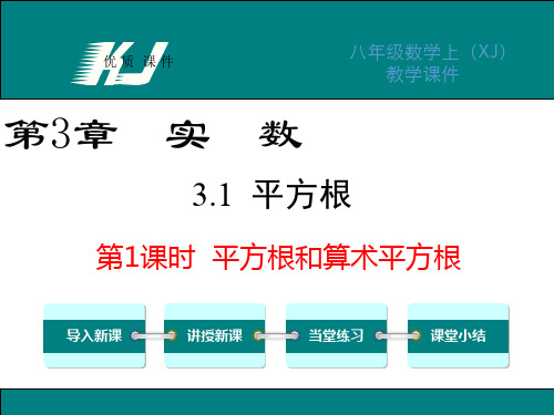 湘教版八年级数学上册课件-平方根和算术平方根