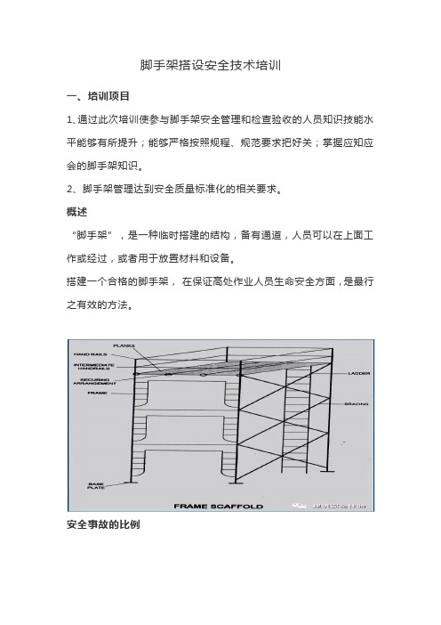 脚手架搭设技术培训