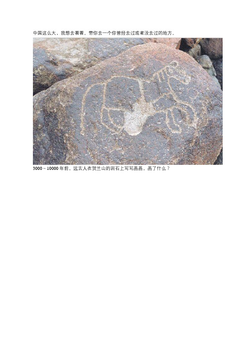 3000～10000年前,远古人在贺兰山的岩石上写写画画,画了什么？