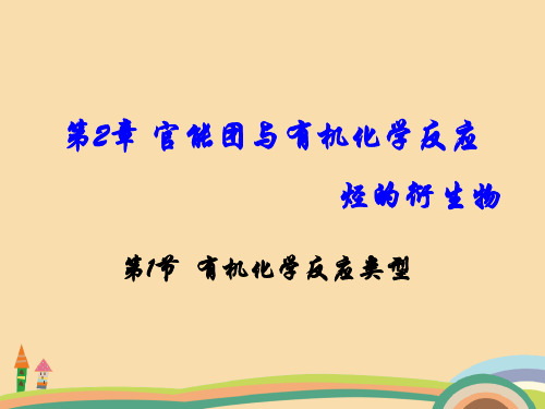 高二化学有机化学反应类型PPT教学课件