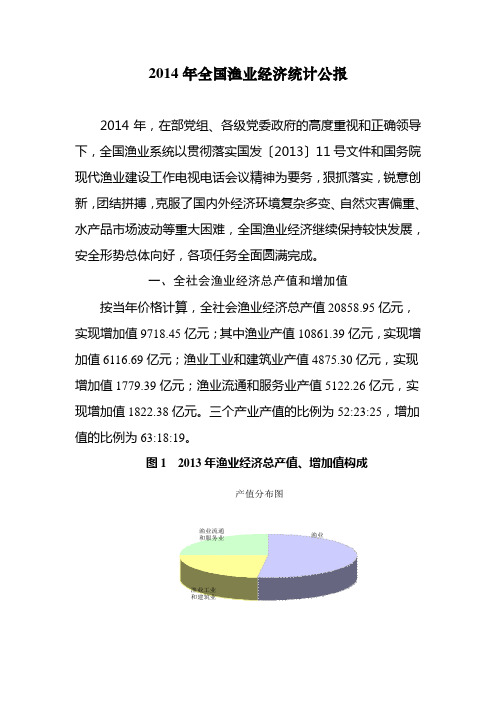 2014年全国渔业经济统计公报