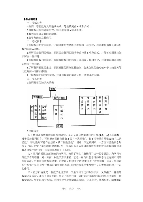 数列、极限、数学归纳法(上)