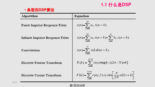 DSP技术PPT课件