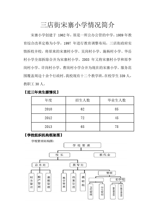 三店街宋寨小学情况简介