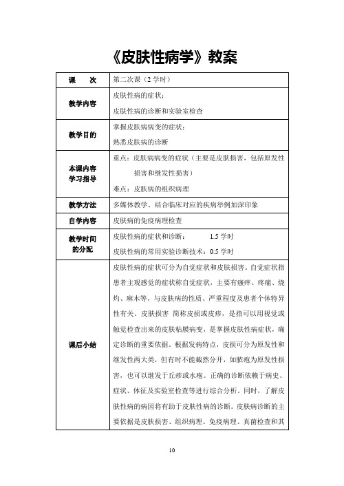 皮肤性病的诊断