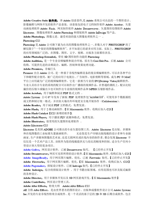 Adobe Creative Suite软件类