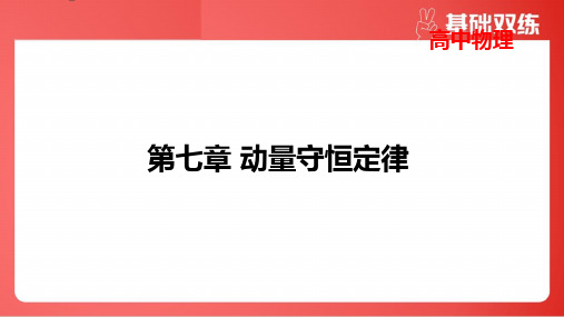 2025年高考物理总复习第七章动量守恒定律大单元素养聚焦