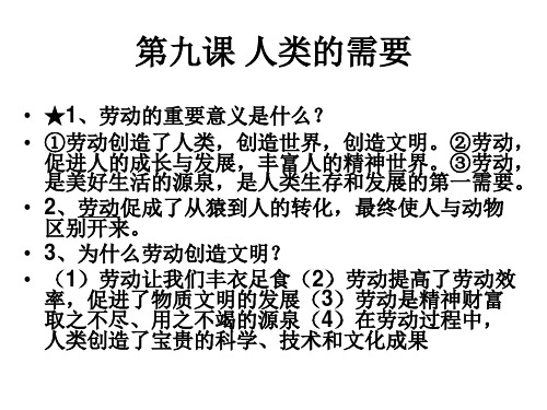 八年级政治劳动创造世界(PPT)3-3