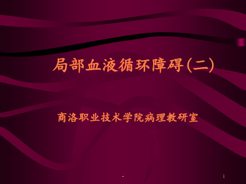 局部血液循环障碍二ppt课件