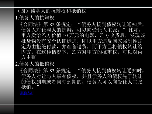 建设工程合同的变更和转让(教学习培训课件)