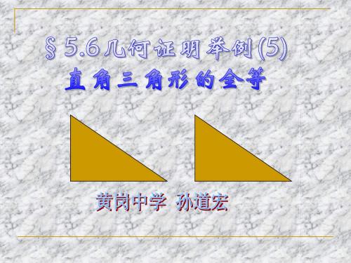 5.6几何证明举例(5)经典