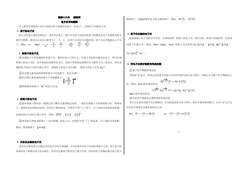 电子式的书写方法和训练题组