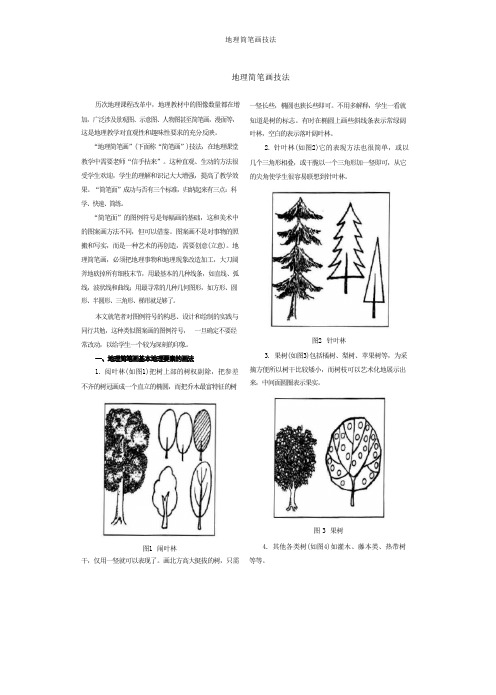 地理教师简笔画技法