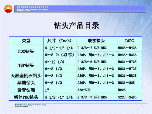 钻头的知识ppt课件