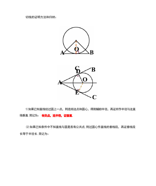 切线的证明题型归纳