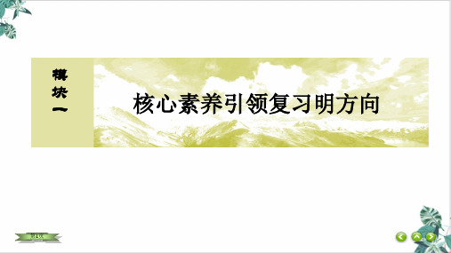 模块一核心素养引领复习明方向优质PPT高考数学大二轮复习优质PPT