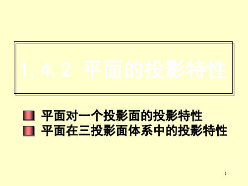 平面的投影特性精品PPT课件