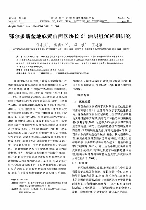 鄂尔多斯盆地麻黄山西区块长6 1油层组沉积相研究