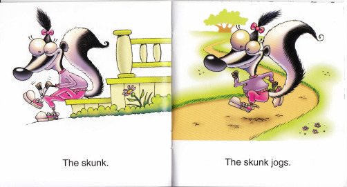 《我的第一套自然拼读故事书》Now I am Reading_Step 4： The Skunk Jogs