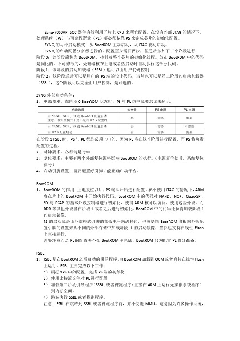 zynq的启动方式