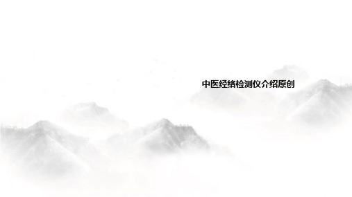 中医经络检测仪介绍原创