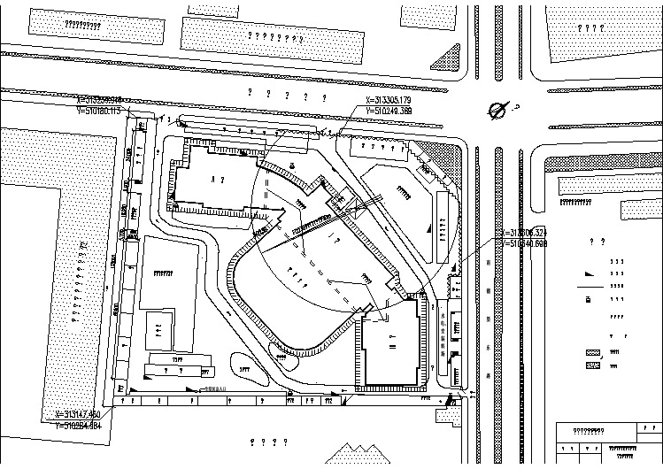 工程建设施工图示     厂区平面布置管线图(地下)