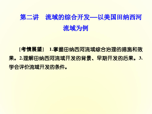 高中地理人教版必修三课件 第三章 第二讲 流域的综合开发——以美国田纳西河流域为例