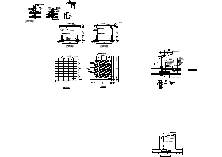 【设计图纸】 景观小品设计施工图-亭廊121(精选CAD图例)