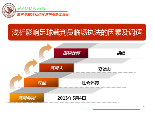 浅析影响足球裁判员临场执法的因素及调适