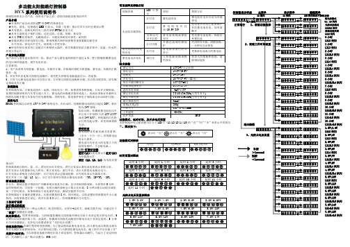 HYXsld5A太阳能控制器中文说明书