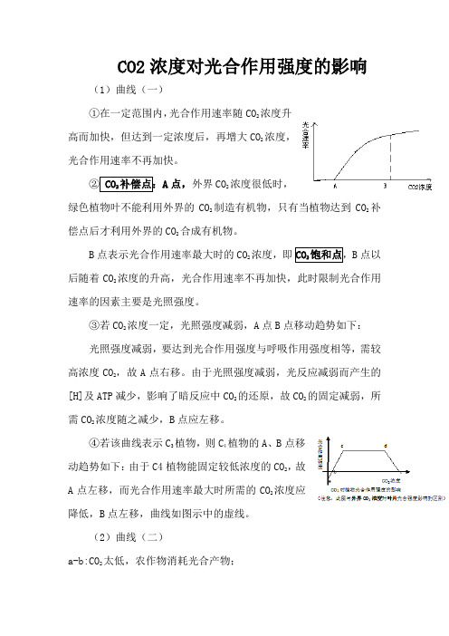 CO2浓度对光合作用强度的影响