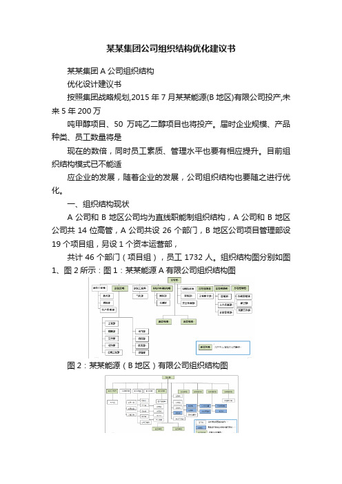 某某集团公司组织结构优化建议书