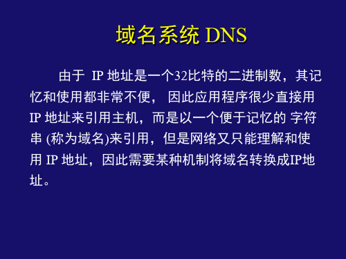 DNS域名介绍